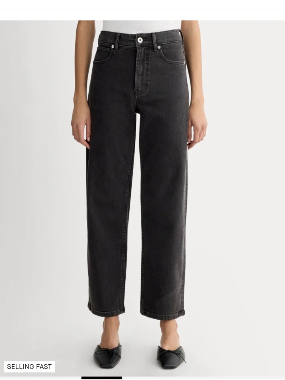 Everlane Way High Jean in Washed Black